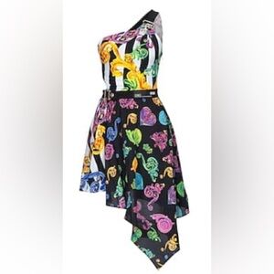 Versace Jeans Collection Asymmetrical Dress - Multicolor
